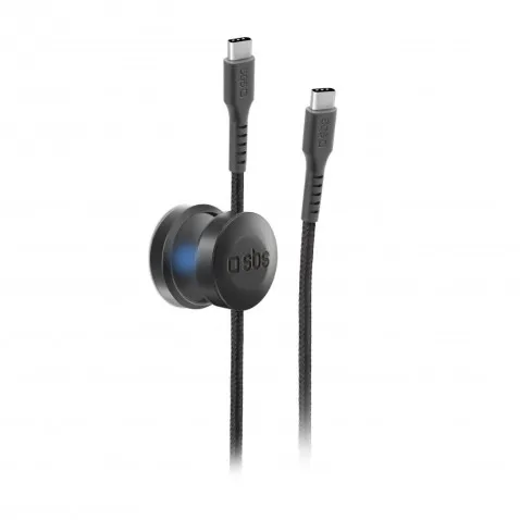 SBS USB-C auf USB-C Kabel 1m schwarz