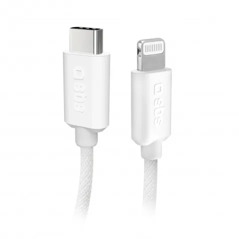 SBS USB-C – Lightning Kabel 1.5m weiss