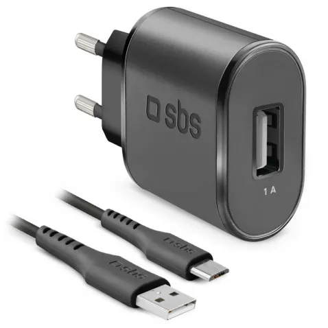 SBS Wall Carger Set 5W schwarz