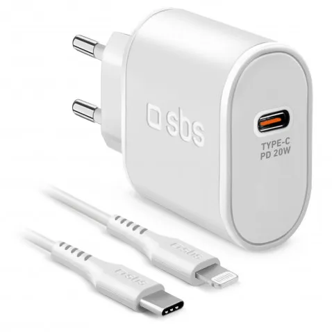 SBS Wall Charger Kit 1m 20W Apple
