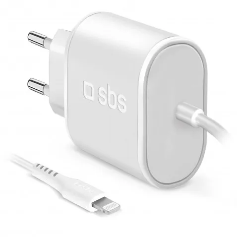SBS Wall Charger Set 5 W Weiss Lightning