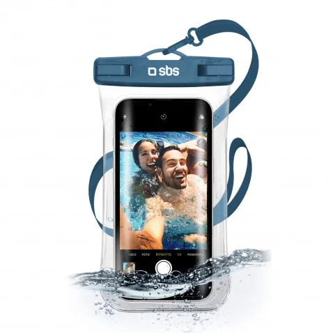 SBS Water Selfie Case blau bis zu 6,8"