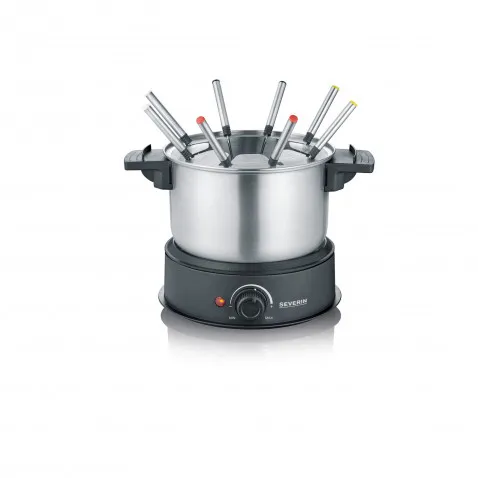 Severin FO 2470 Fondue-Set Edelstahl, 8