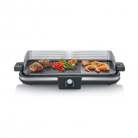 Severin PG 8564 Plancha Tischgrill elektrisch, 1.500