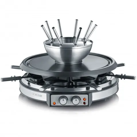 Severin RG 2348 Raclette / Fondue 8 Pfännchen, 1900