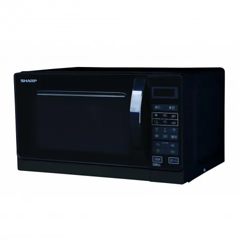 Sharp R642BKW Mikrowelle mit Grillfunktion,