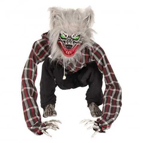 SHX Tierfigur Hockender Wolf Kopf und Arme