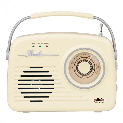 Silva Schneider Mono 1965 beige Retro Radio, Aux