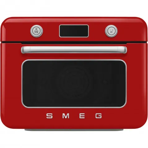 SMEG COF01RDEU Tisch Dampfbackofen 50's Style, Rot, 30