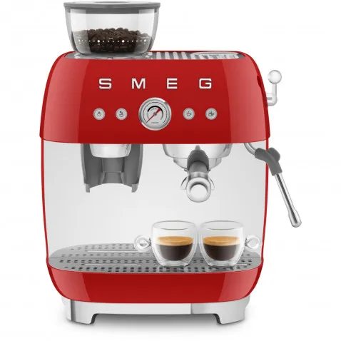 SMEG EGF03RDEU Siebträgermaschine 50's Style mit