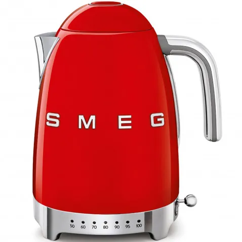 SMEG KLF04RDEU Wasserkocher, Regelbar 50's Retro Style,