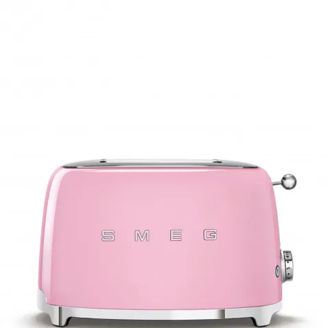 SMEG TSF01PKEU 2-Schlitz-Toaster Kompakt 50's Retro Style,
