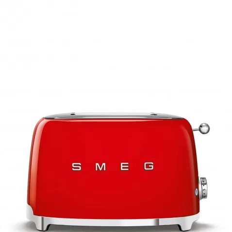 SMEG TSF01RDEU 2-Schlitz-Toaster Kompakt 50's Retro Style,