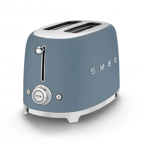 SMEG TSF01SBMEU 2-Schlitz-Toaster, Lang 50's Style, Storm