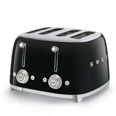 SMEG TSF03BLEU 4-Schlitz-Toaster 50's Retro Style,