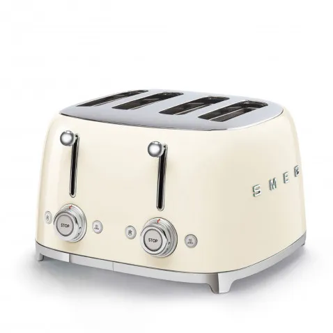 SMEG TSF03CREU 4-Schlitz-Toaster 50's Retro Style,
