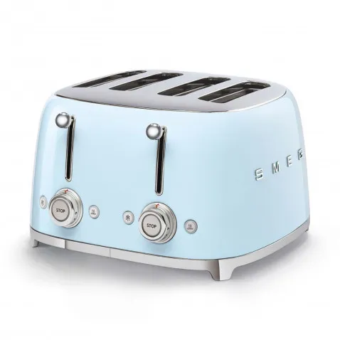 SMEG TSF03PBEU 4-Schlitz-Toaster 50's Retro Style,