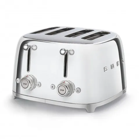 SMEG TSF03SSEU 4-Schlitz-Toaster 50's Retro Style,