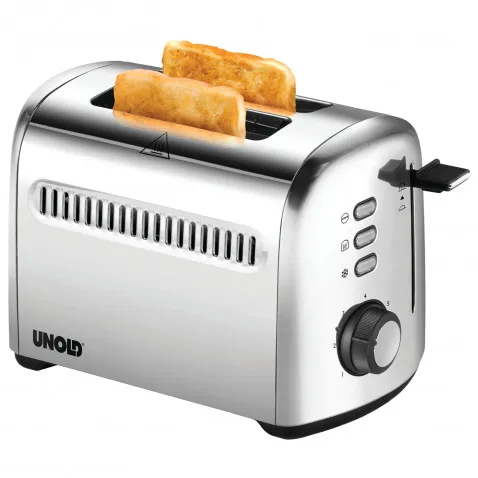Unold 2er Retro Toaster Edelstahl 950 Watt,