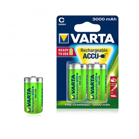 VARTA Akku 2xC 3000 mAh 56714 101