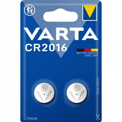 VARTA CR 2016 2x Batterie 6016 101