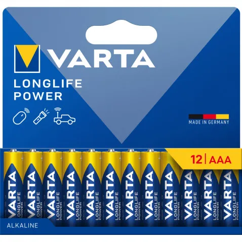 VARTA Longlife Power AAA Pack 12 04906 121