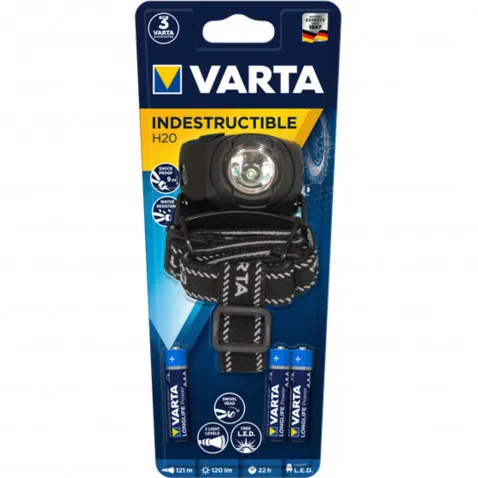 VARTA Stirnlampe H20 3AAA mit Batterie 17731 101