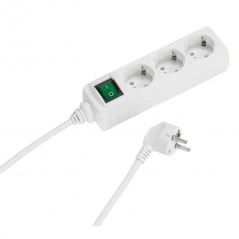 Vivanco 3er Steckdosenleiste weiss 3m mit