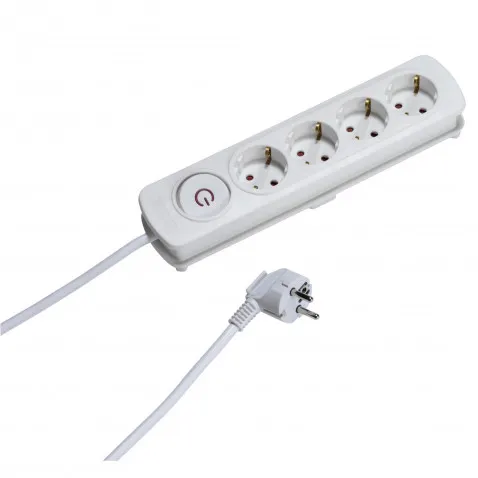 Vivanco 4er Steckdosenleiste weiss 2,5m Extra großer
