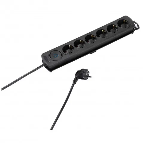 VIVANCO 6-fach Steckdosenleiste schwarz VIVANCO A37648 EKLS