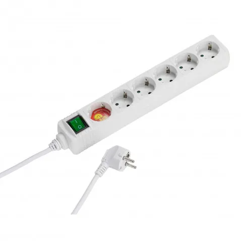 Vivanco 6er Steckdosenleiste weiss 1,4m mit