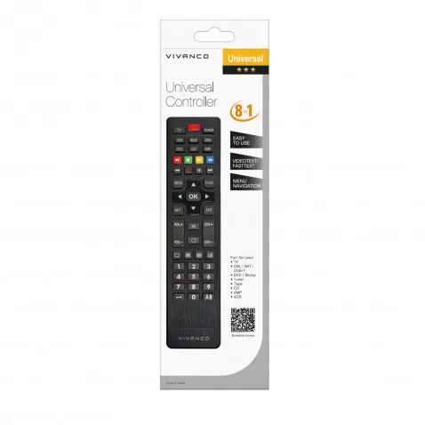 VIVANCO 8in1 Universal Fernbedienung UR 8210,