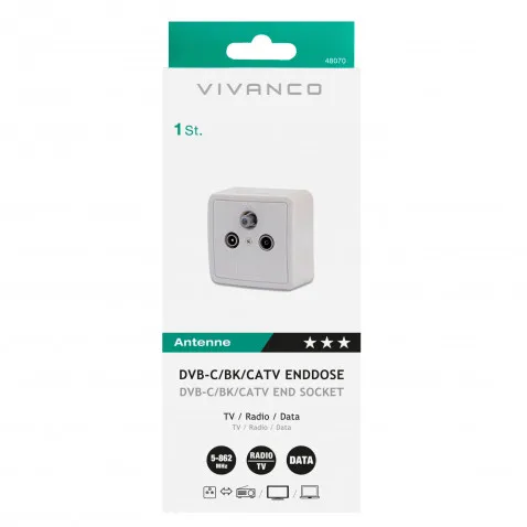 Vivanco Antennen-Enddose Zum Anschluss für