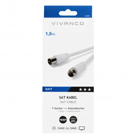 VIVANCO Empfängeranschlusskabel 1,5m VIVANCO