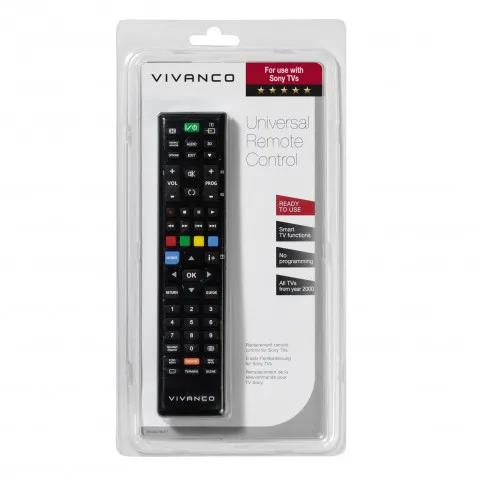 Vivanco Ersatzfernbedienung für Sony Ready to Use