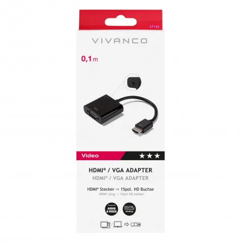 VIVANCO HDMI-VGA-Adapter 47143 HDMI/VGA