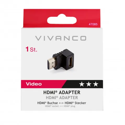 VIVANCO HDMI Winkeladapter 90 grad 47085 HDMI