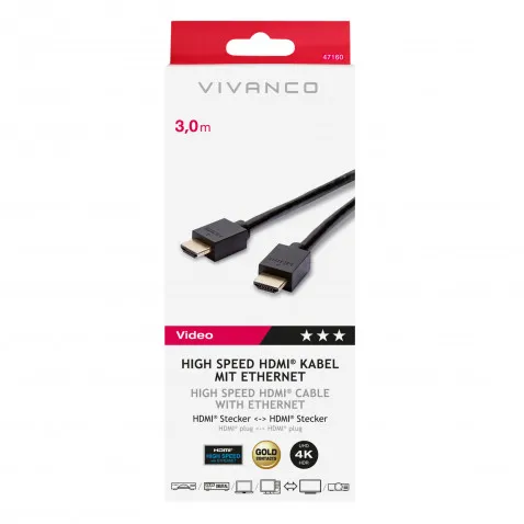 VIVANCO High Speed HDMI-Ethernet 3m 47160 3M HIGH SPEED