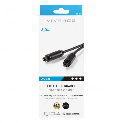 VIVANCO Lichtleiterverbindung 3m 46151 3m