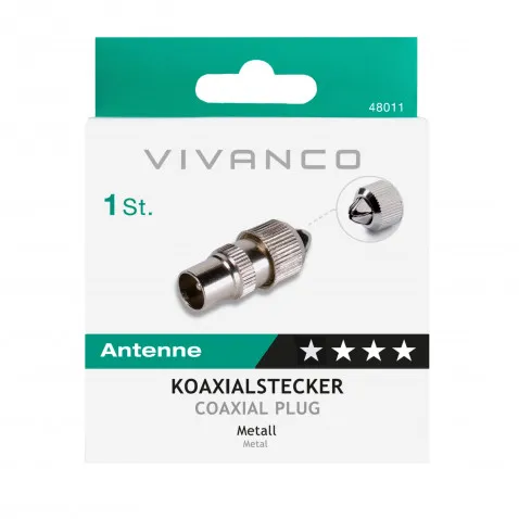 VIVANCO Metall-Koaxialstecker 48011