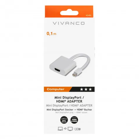 VIVANCO Mini DisplayPort / HDMI Adapter VIVANCO 45495 CA