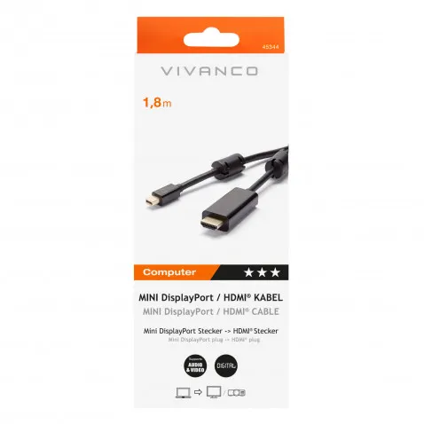 VIVANCO Mini DisplayPort-HDMI Kabel VIVANCO