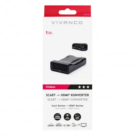 VIVANCO Scart -> HDMI Konverter 47173 Scart -> HDMI