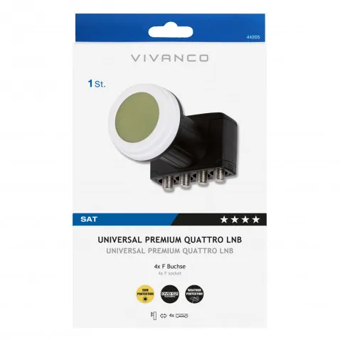 VIVANCO Universal Premium Quattro LNB 44205 STL