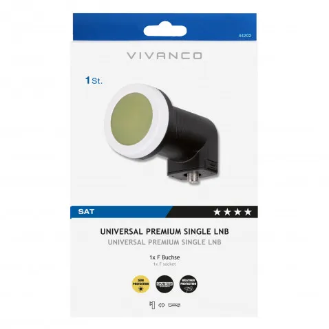 VIVANCO Universal Premium Single LNB 44202 STL