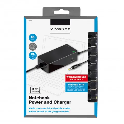 VIVANCO Universalnetzteil für Notebooks A VIVANCO 30469 IT-