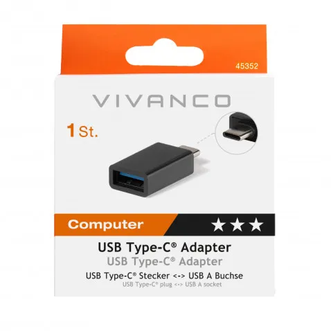 VIVANCO USB 3.1 Gen. 1 Type-C Adapter Adapter IT Kabel
