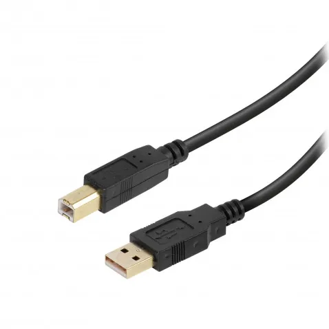 Vivanco USB-A auf USB-B Kabel, 1,8m schwarz, zB.