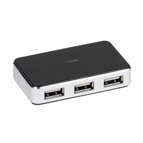 Vivanco USB HUB 4-Fach mit Netzteil