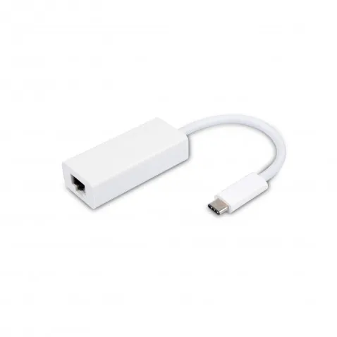VIVANCO USB Typ C Netzwerk Adapter weiss VIVANCO 34291